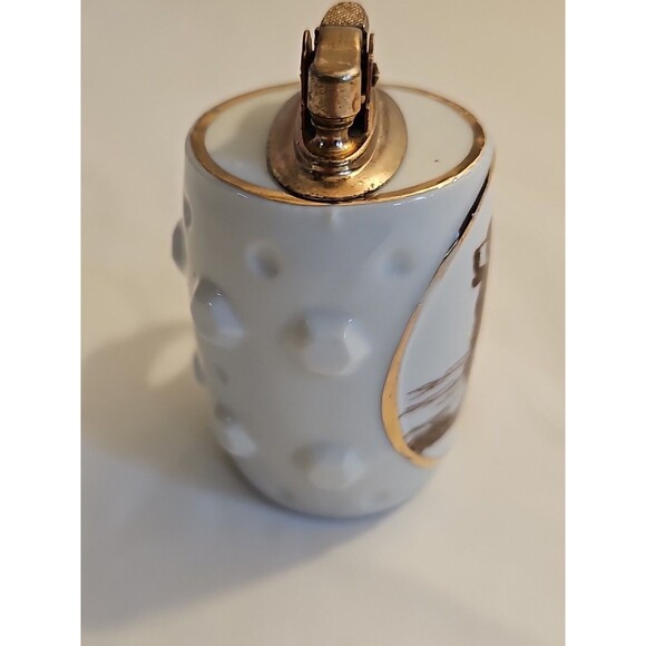 Vintage English Setter Porcelain Cigarette Table lighter Japan - Picture 6 of 7